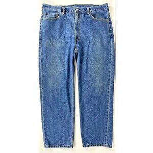 Levi's 550 Relaxed Fit Medium Wash Tapered Jeans - Men's Size 40Wx30L (J2)